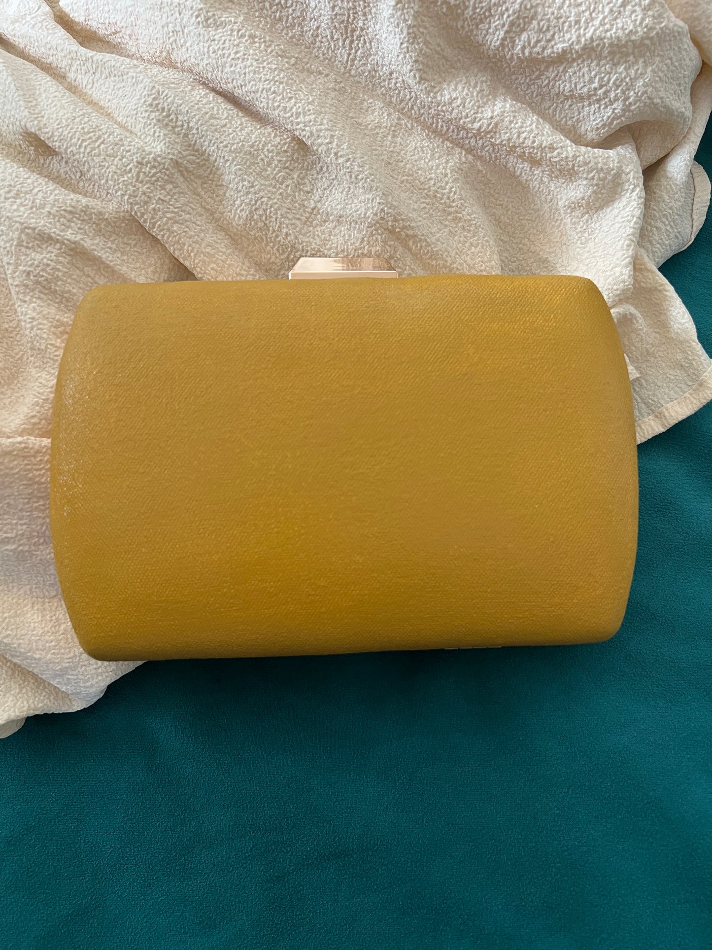 Dot Mandala Hand-painted Modern Party Clutch Sling Bag with detachable Golden Chain - Gift for her and for Mother's Day