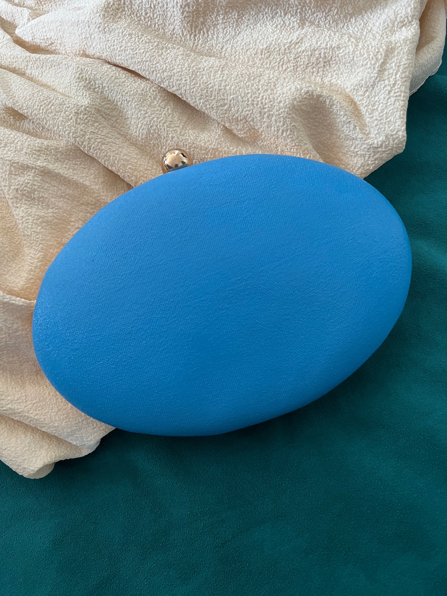 Dot Mandala Hand-painted Modern Party Clutch Sling Bag with detachable Golden Chain - Gift for her and for Mother's Day